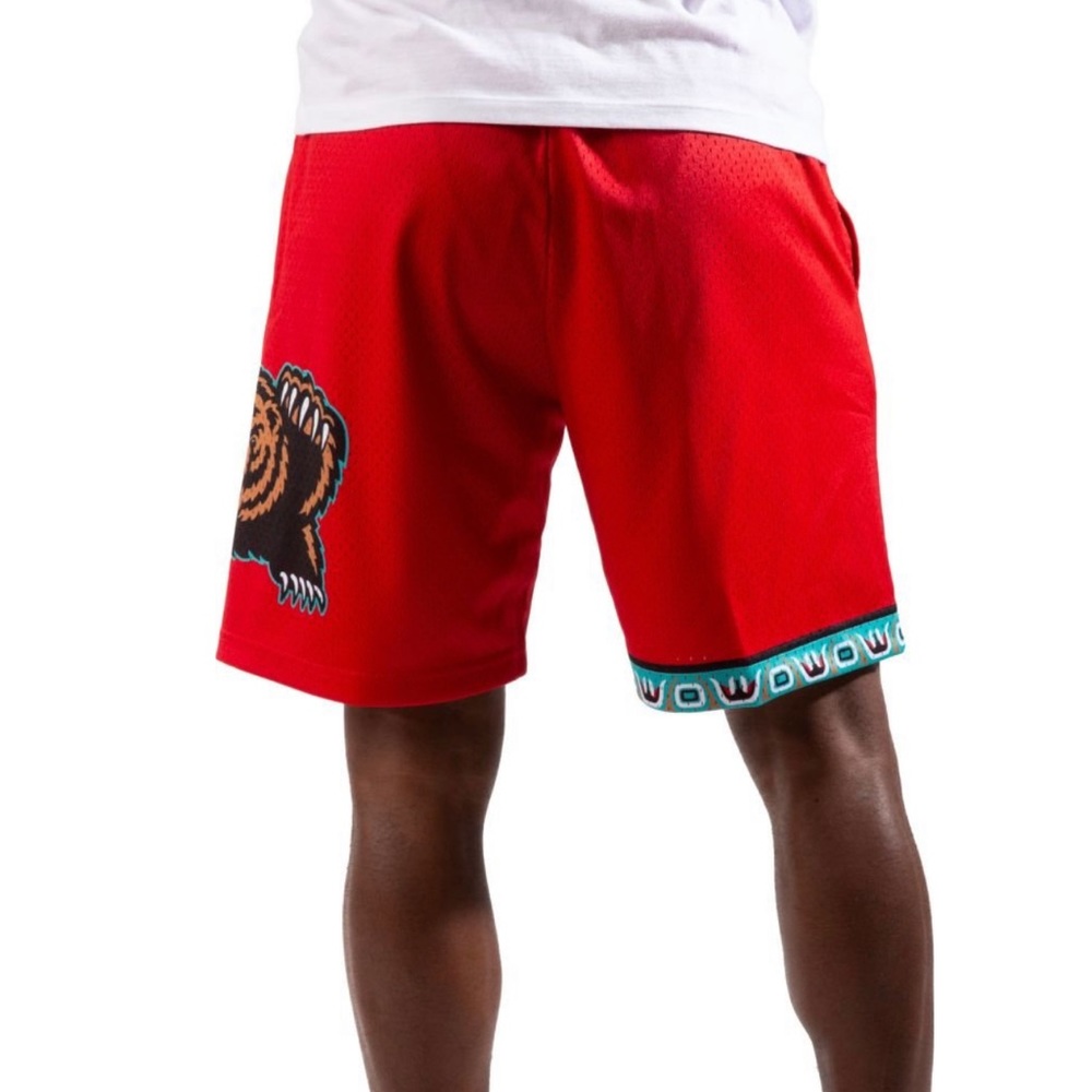 Mens Mitchell & Ness NBA SWINGMAN SHORTS - VANCOUVER GRIZZLIES 1998 - Picture 3 of 4